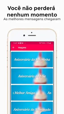 Aniversário Mensagens Prontas android App screenshot 0